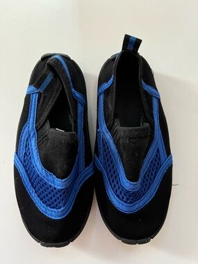Kids Slip-On Water Shoes - Black & Blue
